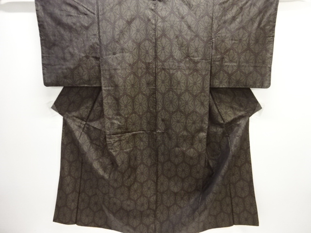 JAPANESE KIMONO / DORO OSHIMA TSUMUGI KIMONO / TORTOISESHELL / HEMP LE